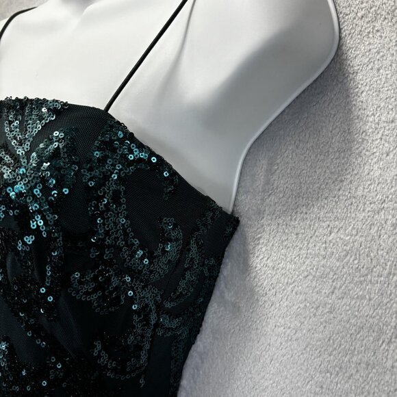 Windsor Green Sequin Mini Party Dress Womens Small S Bodycon Cocktail Holiday - Picture 5 of 12